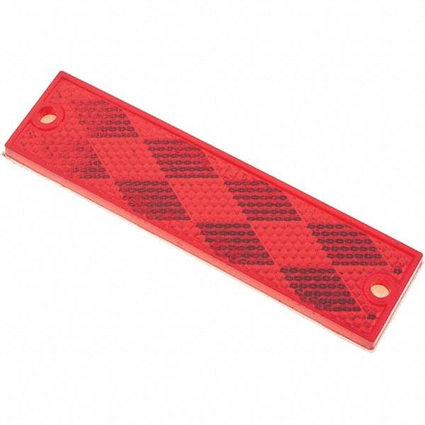 Truck-Lite - 1-1/4" Long x 4-5/16" Wide, Red Lens & Reflector - Acrylic - Makers Industrial Supply