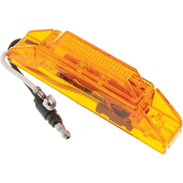 Truck-Lite - 4" Long, 0.05 Amp, LED Side Marker Light Kit - 12 Volts, Yellow - Makers Industrial Supply