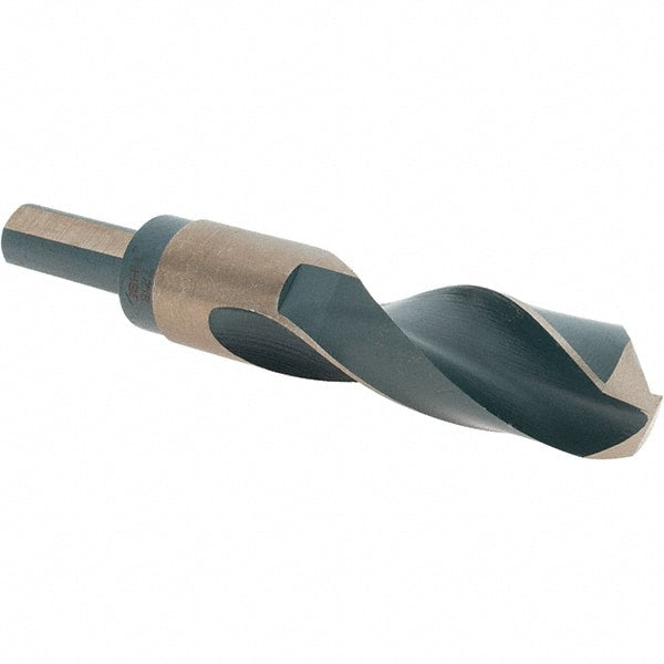 Made in USA - 7/8" High Speed Steel, 135° Point, Round with Flats Shank Maintenance Drill Bit - Makers Industrial Supply