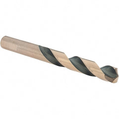 Made in USA - 31/64" High Speed Steel, 135° Point, Round with Flats Shank Maintenance Drill Bit - Makers Industrial Supply