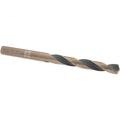 Import - 9/32" High Speed Steel, 135° Point, Round with Flats Shank Maintenance Drill Bit - Makers Industrial Supply