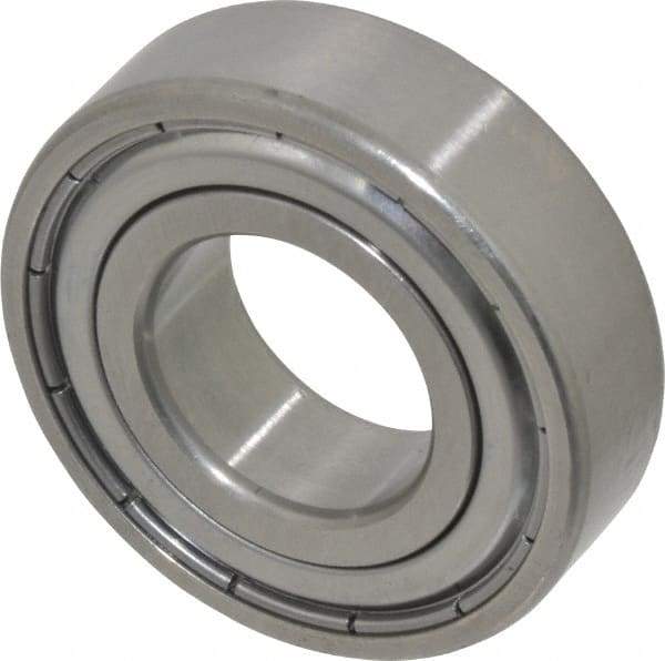 SKF - 20mm Bore Diam, 42mm OD, Double Shield Deep Groove Radial Ball Bearing - 12mm Wide, 1 Row, Round Bore, 5,000 Nm Static Capacity, 9,950 Nm Dynamic Capacity - Makers Industrial Supply