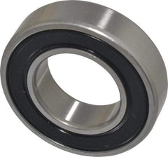 SKF - 25mm Bore Diam, 47mm OD, Double Seal Deep Groove Radial Ball Bearing - 12mm Wide, 1 Row, Round Bore, 6,550 Nm Static Capacity, 11,900 Nm Dynamic Capacity - Makers Industrial Supply