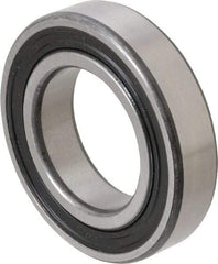 SKF - 35mm Bore Diam, 62mm OD, Double Seal Deep Groove Radial Ball Bearing - 14mm Wide, 1 Row, Round Bore, 10,200 Nm Static Capacity, 16,800 Nm Dynamic Capacity - Makers Industrial Supply