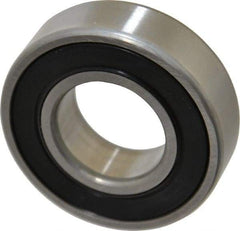 SKF - 25mm Bore Diam, 52mm OD, Double Seal Deep Groove Radial Ball Bearing - 15mm Wide, 1 Row, Round Bore, 7,800 Nm Static Capacity, 14,800 Nm Dynamic Capacity - Makers Industrial Supply