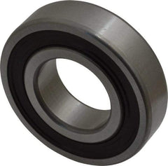 SKF - 30mm Bore Diam, 62mm OD, Double Seal Deep Groove Radial Ball Bearing - 16mm Wide, 1 Row, Round Bore, 11,200 Nm Static Capacity, 20,300 Nm Dynamic Capacity - Makers Industrial Supply