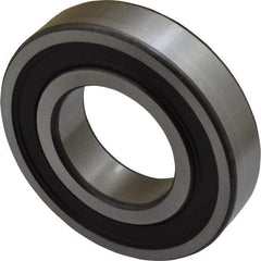 SKF - 40mm Bore Diam, 80mm OD, Double Seal Deep Groove Radial Ball Bearing - 18mm Wide, 1 Row, Round Bore, 19,000 Nm Static Capacity, 32,500 Nm Dynamic Capacity - Makers Industrial Supply