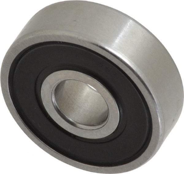 SKF - 7mm Bore Diam, 22mm OD, Double Seal Deep Groove Radial Ball Bearing - 7mm Wide, 1 Row, Round Bore, 1,370 Nm Static Capacity, 3,450 Nm Dynamic Capacity - Makers Industrial Supply