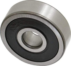 SKF - 10mm Bore Diam, 35mm OD, Double Seal Deep Groove Radial Ball Bearing - 11mm Wide, 1 Row, Round Bore, 3,400 Nm Static Capacity, 8,520 Nm Dynamic Capacity - Makers Industrial Supply