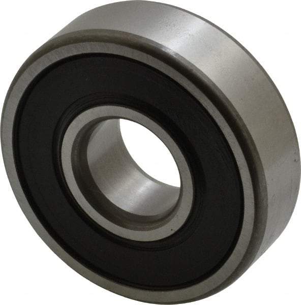 SKF - 15mm Bore Diam, 42mm OD, Double Seal Deep Groove Radial Ball Bearing - 13mm Wide, 1 Row, Round Bore, 5,400 Nm Static Capacity, 11,900 Nm Dynamic Capacity - Makers Industrial Supply