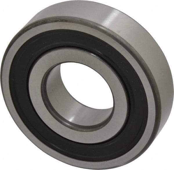 SKF - 30mm Bore Diam, 72mm OD, Double Seal Deep Groove Radial Ball Bearing - 19mm Wide, 1 Row, Round Bore, 16,000 Nm Static Capacity, 29,600 Nm Dynamic Capacity - Makers Industrial Supply