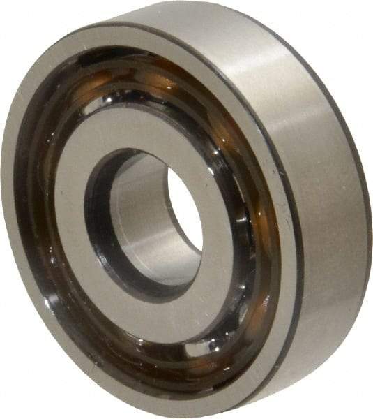 SKF - 10mm Bore Diam, 30mm OD, Open Angular Contact Radial Ball Bearing - 9mm Wide, 1 Row, Round Bore, 3,350 Lb Static Capacity, 7,020 Lb Dynamic Capacity - Makers Industrial Supply