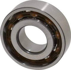 SKF - 15mm Bore Diam, 35mm OD, Open Angular Contact Radial Ball Bearing - 11mm Wide, 1 Row, Round Bore, 4,800 Lb Static Capacity, 8,840 Lb Dynamic Capacity - Makers Industrial Supply