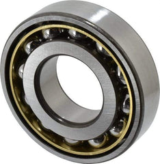 SKF - 40mm Bore Diam, 90mm OD, Open Angular Contact Radial Ball Bearing - 23mm Wide, 1 Row, Round Bore, 30,500 Lb Static Capacity, 49,400 Lb Dynamic Capacity - Makers Industrial Supply