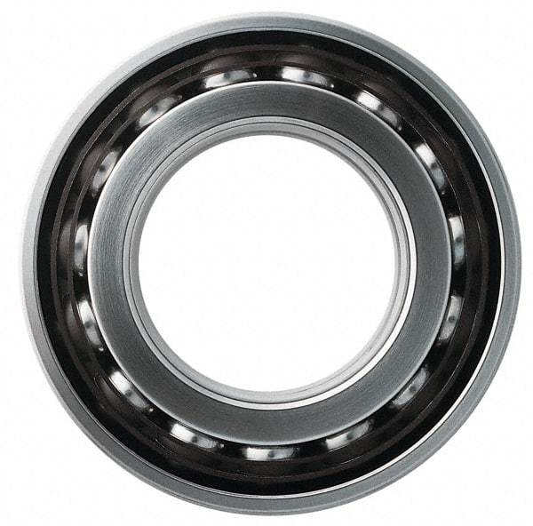 SKF - 40mm Bore Diam, 80mm OD, Open Angular Contact Radial Ball Bearing - 18mm Wide, 1 Row, Round Bore, 24,000 Lb Static Capacity, 36,500 Lb Dynamic Capacity - Makers Industrial Supply