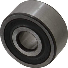 SKF - 10mm Bore Diam, 30mm OD, Double Seal Angular Contact Radial Ball Bearing - 14mm Wide, 2 Rows, Round Bore, 4,300 Lb Static Capacity, 7,610 Lb Dynamic Capacity - Makers Industrial Supply