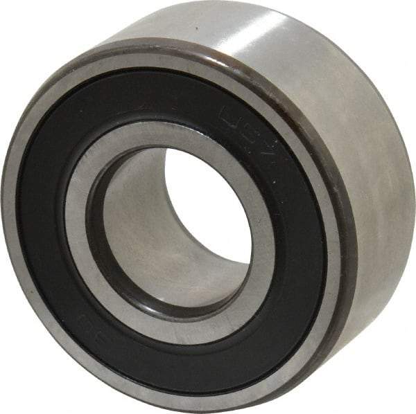 SKF - 20mm Bore Diam, 47mm OD, Double Seal Angular Contact Radial Ball Bearing - 20.6mm Wide, 2 Rows, Round Bore, 12,000 Lb Static Capacity, 19,000 Lb Dynamic Capacity - Makers Industrial Supply