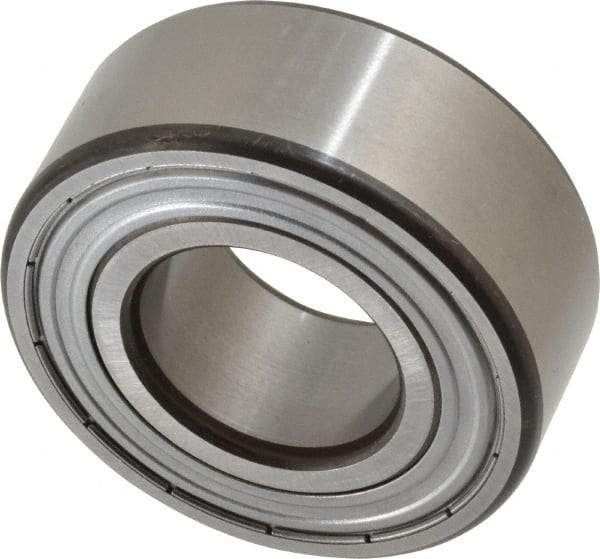 SKF - 25mm Bore Diam, 52mm OD, Double Shield Angular Contact Radial Ball Bearing - 20.6mm Wide, 2 Rows, Round Bore, 14,300 Lb Static Capacity, 20,800 Lb Dynamic Capacity - Makers Industrial Supply