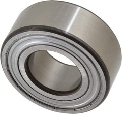 SKF - 25mm Bore Diam, 52mm OD, Double Shield Angular Contact Radial Ball Bearing - 20.6mm Wide, 2 Rows, Round Bore, 14,300 Lb Static Capacity, 20,800 Lb Dynamic Capacity - Makers Industrial Supply