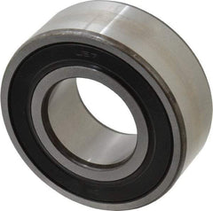 SKF - 35mm Bore Diam, 72mm OD, Double Seal Angular Contact Radial Ball Bearing - 27mm Wide, 2 Rows, Round Bore, 27,500 Lb Static Capacity, 37,700 Lb Dynamic Capacity - Makers Industrial Supply