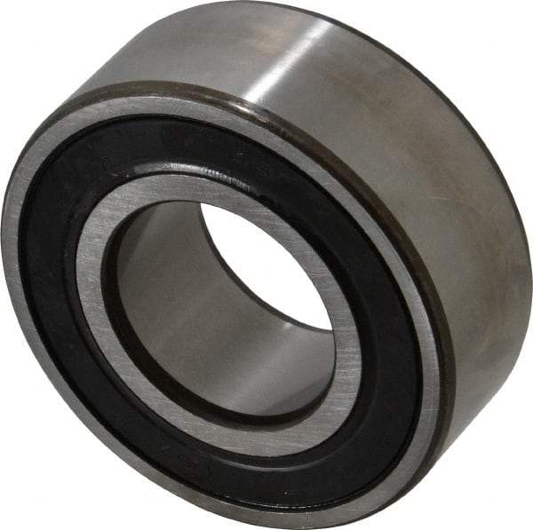 SKF - 35mm Bore Diam, 72mm OD, Double Seal Angular Contact Radial Ball Bearing - 27mm Wide, 2 Rows, Round Bore, 27,500 Lb Static Capacity, 37,700 Lb Dynamic Capacity - Makers Industrial Supply