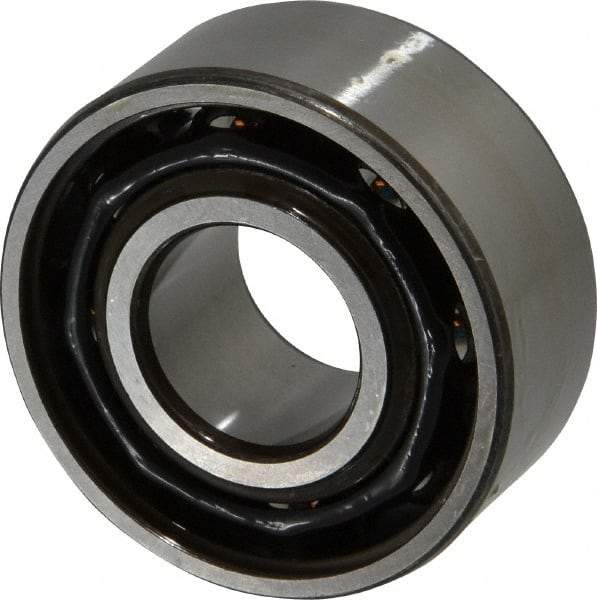 SKF - 30mm Bore Diam, 72mm OD, Open Angular Contact Radial Ball Bearing - 30.2mm Wide, 2 Rows, Round Bore, 29,000 Lb Static Capacity, 41,600 Lb Dynamic Capacity - Makers Industrial Supply