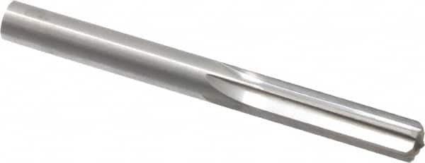 Hertel - 0.341" Solid Carbide 6 Flute Chucking Reamer - Straight Flute, 0.341" Straight Shank, 1-1/4" Flute Length, 3-1/2" OAL - Makers Industrial Supply