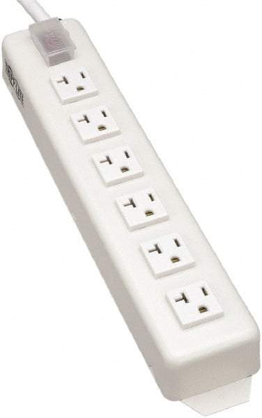 Tripp-Lite - 6 Outlets, 120 VAC15 Amps, 15' Cord, Power Outlet Strip - Keyhole, Tab Mount, 5-15/20R NEMA Configuration, 13-3/4" Strip - Makers Industrial Supply