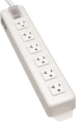 Tripp-Lite - 6 Outlets, 120 VAC15 Amps, 15' Cord, Power Outlet Strip - Keyhole, Tab Mount, 5-15/20R NEMA Configuration, 13-3/4" Strip - Makers Industrial Supply