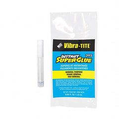 Vibra-Tite - 1.8 mL Tube, General Purpose, Clear Instant Adhesive - Makers Industrial Supply