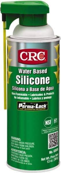 CRC - 16 oz Aerosol Silicone Lubricant - White, 0°F to 400°F, Food Grade - Makers Industrial Supply