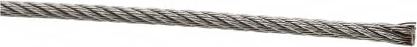 Value Collection - 3/32" Diam, Aircraft Cable - 920 Lb Breaking Strength, 7 x 7 Strand Core - Makers Industrial Supply