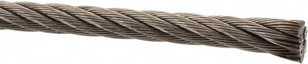 Value Collection - 5/16" Diam, Aircraft Cable - 9,000 Lb Breaking Strength, 7 x 19 Strand Core - Makers Industrial Supply