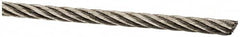 Value Collection - 1/8" Diam, Aircraft Cable - 1,760 Lb Breaking Strength, 7 x 19 Strand Core - Makers Industrial Supply