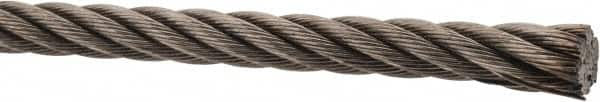 Value Collection - 1/4" Diam, Aircraft Cable - 6,400 Lb Breaking Strength, 7 x 19 Strand Core - Makers Industrial Supply