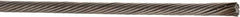 Value Collection - 3/32" Diam, Aircraft Cable - 1,200 Lb Breaking Strength, 1 x 19 Single Strand - Makers Industrial Supply