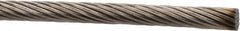 Value Collection - 1/4" Diam, Aircraft Cable - 8,200 Lb Breaking Strength, 1 x 19 Single Strand - Makers Industrial Supply