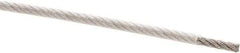 Value Collection - 1/8" x 3/32" Diam, Aircraft Cable - 920 Lb Breaking Strength, 7 x 19 Strand Core, Nylon Coating - Makers Industrial Supply