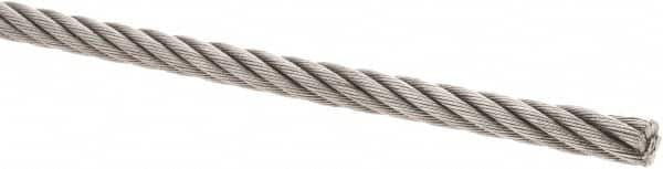 Value Collection - 5/16" Diam, Steel Wire Rope - 7,660 Lb Breaking Strength, 6 x 19 IWRC - Makers Industrial Supply