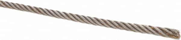 Value Collection - 3/16" Diam, Steel Wire Rope - 2,770 Lb Breaking Strength, 6 x 19 IWRC - Makers Industrial Supply