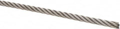 Value Collection - 1/4" Diam, Steel Wire Rope - 4,940 Lb Breaking Strength, 6 x 19 IWRC - Makers Industrial Supply