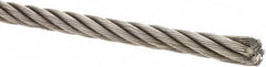 Value Collection - 1/2" Diam, Steel Wire Rope - 19,260 Lb Breaking Strength, 6 x 19 IWRC - Makers Industrial Supply