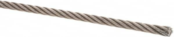 Value Collection - 1/4" Diam, Steel Wire Rope - 5,300 Lb Breaking Strength, 6 x 19 IWRC - Makers Industrial Supply