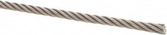 Value Collection - 1/4" Diam, Steel Wire Rope - 4,940 Lb Breaking Strength, 6 x 37 IWRC - Makers Industrial Supply