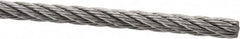 Value Collection - 3/16" Diam, Aircraft Cable - 3,700 Lb Breaking Strength, 7 x 7 Strand Core - Makers Industrial Supply