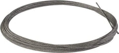 Value Collection - 1/4" Diam, Aircraft Cable - 6,100 Lb Breaking Strength, 7 x 7 Strand Core - Makers Industrial Supply