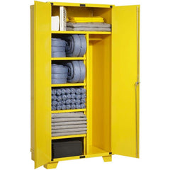 Spill Kits; Kit Type: Universal Spill Kit; Container Type: Cabinet; Absorption Capacity: 60 gal; Color: Hi-Vis Yellow; Portable: No; Capacity per Kit (Gal.): 60 gal