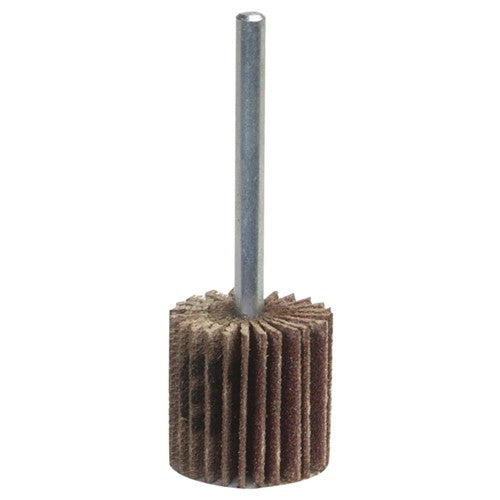 1″ × 5/8″ × 1/4″ Super Finish Flap Wheel 180 Grit Aluminum Oxide - Makers Industrial Supply