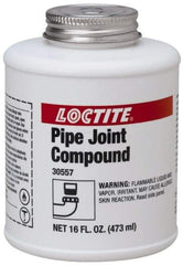 Loctite - 16 Fluid Ounce Brush Top Can, Medium Strength Brown Chemical Pipe Thread Sealant - Series 5117 - Makers Industrial Supply