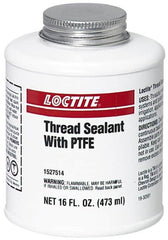 Loctite - 16 Fluid Ounce Brush Top Can, White, Paste Chemical Pipe Thread Sealant - Series 5113 - Makers Industrial Supply